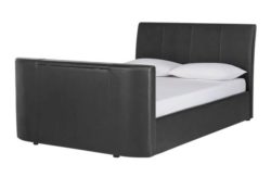 Hygena Lamberto Kingsize TV Ottoman Bed - Black.